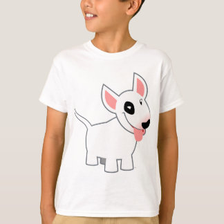かわいい漫画のブルテリアの子供のTシャツ Tシャツ