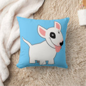 かわいい漫画のブルテリア枕 クッション (ブランケット)