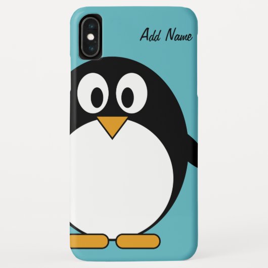 かわいい漫画のペンギンのかわいいの引くこと Case-Mate iPhoneケース (裏面)