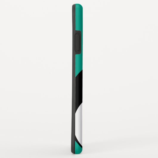 かわいい漫画のペンギンのエメラルドの手書きのフォント Case-Mate iPhoneケース (裏面/右)