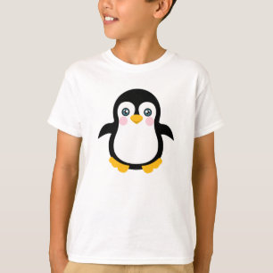 かわいい漫画のペンギンのデザイン Tシャツ