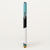 かわいい漫画のペンギンの名前をカスタムするの青 Case-Mate iPhoneケース (裏面/右)