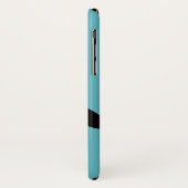 かわいい漫画のペンギンの名前をカスタムするの青 Case-Mate iPhoneケース (裏面/左)