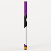 かわいい漫画のペンギンの紫色 Case-Mate iPhoneケース (裏面/右)