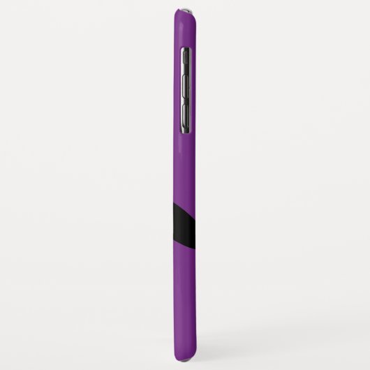 かわいい漫画のペンギンの紫色 Case-Mate iPhoneケース (裏面/左)