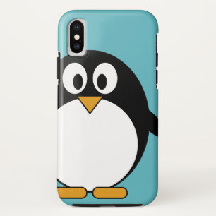 かわいい漫画のペンギン iPhone XSケース