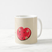 かわいい漫画のマグカップはあなたを愛している コーヒーマグカップ (正面右)