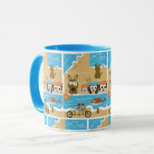 かわいい漫画のマグカップ マグカップ (正面左)