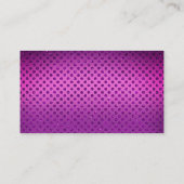 かわいい漫画のメイド輝く家の清掃サービス 名刺 (裏面)