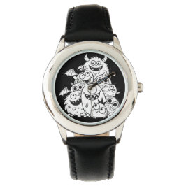 かわいい漫画のモンスターキャラクター 腕時計