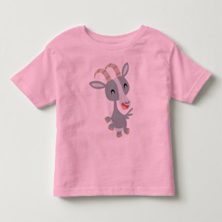 かわいい漫画のヤギの子どもTシャツ トドラーTシャツ