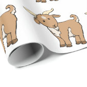 かわいい漫画のヤギ ラッピングペーパー (ロールコーナー)