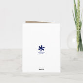 かわいい漫画のヤマアラシの子供たち サンキューカード (裏面)