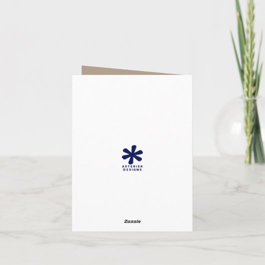 かわいい漫画のヤマアラシの子供たち サンキューカード (裏面)