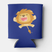 かわいい漫画のライオン 缶クーラー (正面)