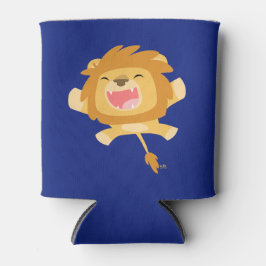 かわいい漫画のライオン 缶クーラー