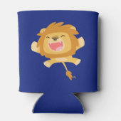 かわいい漫画のライオン 缶クーラー (裏面)