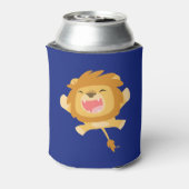 かわいい漫画のライオン 缶クーラー (缶裏面)