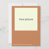 かわいい漫画のラクダ写真の誕生日の招待状 招待状 (裏面)