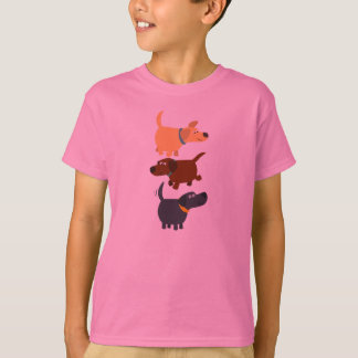かわいい漫画のラブラドール3つのフレーバーの子供Tシャツ Tシャツ