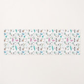 かわいい漫画のラマパターン ヨガマット (正面(横))