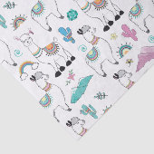 かわいい漫画のラマパターン 薄葉紙 (詳細)