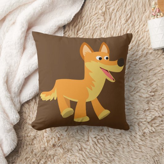 かわいい漫画のリンゴ クッション (ブランケット)