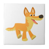 かわいい漫画のリンゴ タイル (正面)