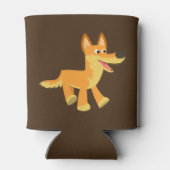 かわいい漫画のリンゴ 缶クーラー (裏面)