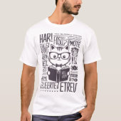 かわいい漫画のロゴ Tシャツ (正面)