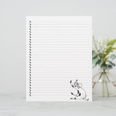 かわいい漫画の乳牛の裏打ちペットのレターヘッド (スタンド正面)