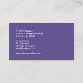 かわいい漫画の仲間 – Happy Unicorn & Bird 名刺 (裏面)