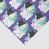 かわいい漫画の仲間 – Happy Unicorn & Bird 薄葉紙 (詳細)