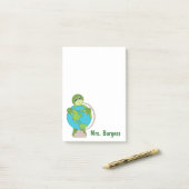 かわいい漫画の先生のポスト・イット ポストイット (デスク上)