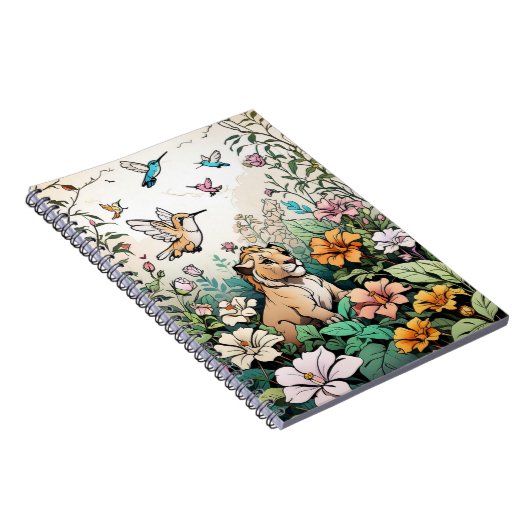 かわいい漫画の動物の子供用ノートブック | 楽しい新学期の準備 ノートブック (右側)