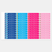 かわいい漫画の動物の男の子&女の子のラベルシール ラベル (シート)