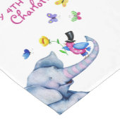 かわいい漫画の動物 ショートテーブルランナー (コーナー)