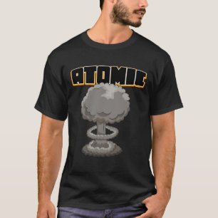 かわいい漫画の原子のキノコ雲Tシャツ Tシャツ