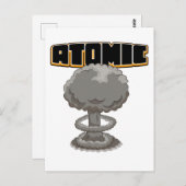 かわいい漫画の原子キノコ雲 ポストカード (正面/裏面)