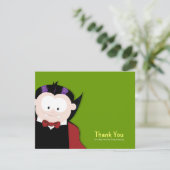 かわいい漫画の吸血鬼の平らなサンキューカード サンキューカード (スタンド正面)