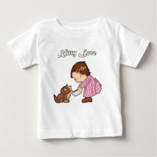 かわいい漫画の女の子Tシャツ ベビーTシャツ