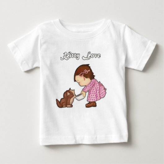 かわいい漫画の女の子Tシャツ ベビーTシャツ (正面)