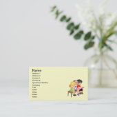 かわいい漫画の子どもたちの幼稚園教育 名刺 (スタンド正面)