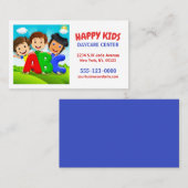 かわいい漫画の子供たち託児所ベビーシッター 名刺 (正面/裏面)