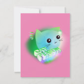 かわいい漫画の子猫 (正面)