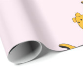 かわいい漫画の小犬の包装紙 ラッピングペーパー (ロールコーナー)