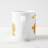 かわいい漫画の弾みLiger Tシャツジャンボマグカップ ジャンボコーヒーマグカップ (裏面)