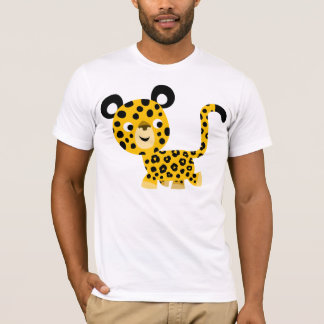 かわいい漫画の微笑のヒョウのTシャツ Tシャツ