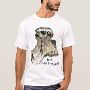 かわいい漫画の怠惰のTシャツ Tシャツ
