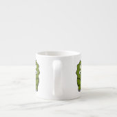 かわいい漫画の恐竜 エスプレッソカップ (裏面)